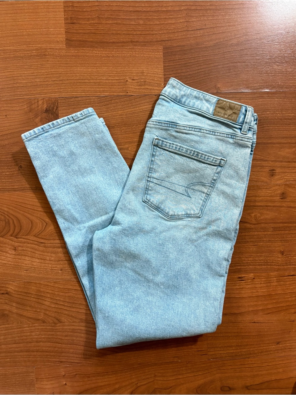 American Eagle Outfitters Light Blue Straight Leg Jeans